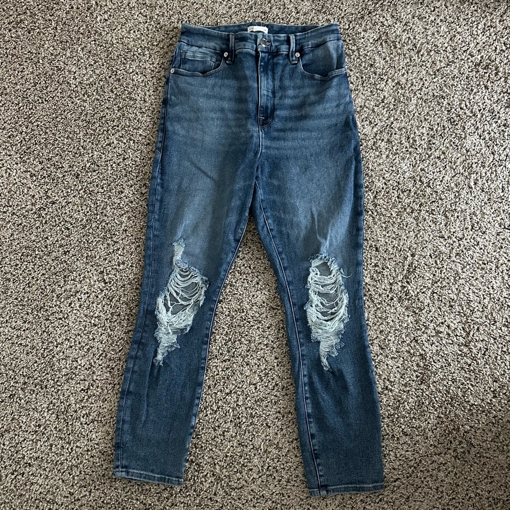 Good American ankle skinny jeans